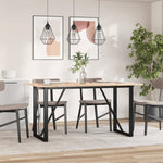 Spisebord O-Ramme 160X80X75 Cm Heltre Furu Og Stål