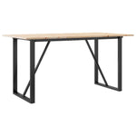 Spisebord O-Ramme 160X80X75 Cm Heltre Furu Og Stål