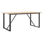 Spisebord O-Ramme 180X90X75 Cm Heltre Furu Og Stål