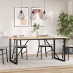 Spisebord O-Ramme 180X90X75 Cm Heltre Furu Og Stål