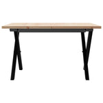 Salongbord X-Ramme 60X60X40 Cm Heltre Furu Og Stål