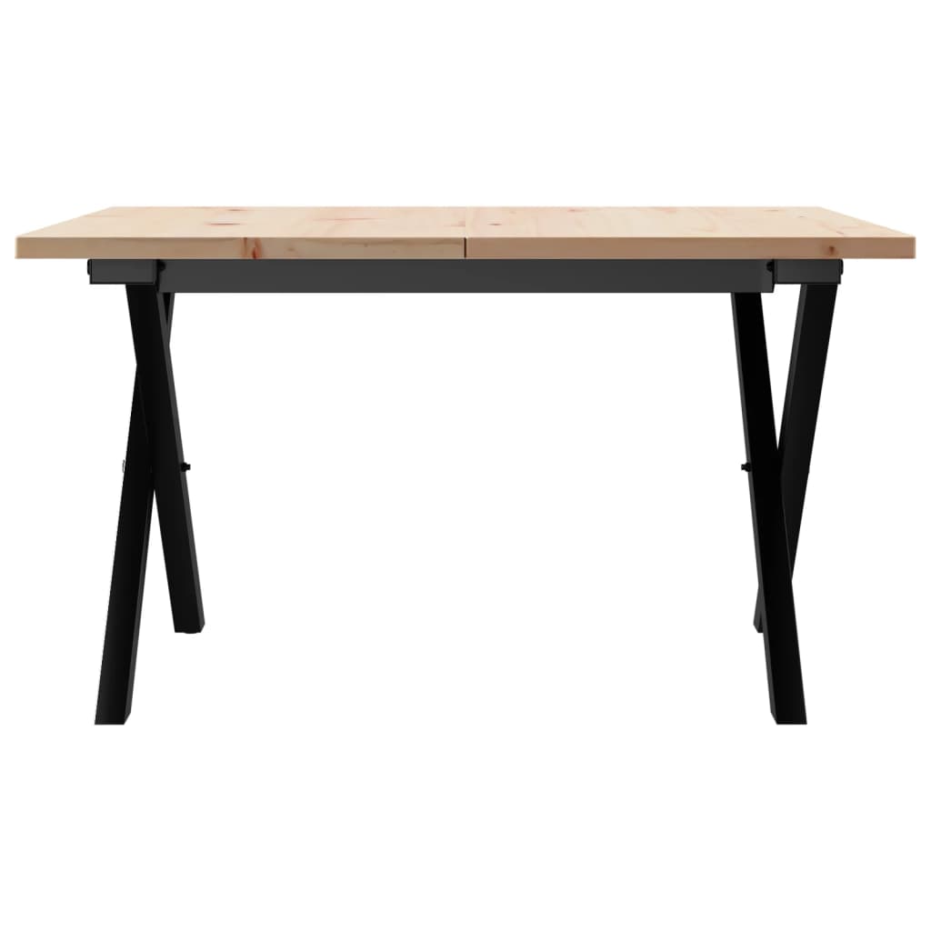 Salongbord X-Ramme 60X60X40 Cm Heltre Furu Og Stål