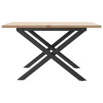 Salongbord X-Ramme 60X60X40 Cm Heltre Furu Og Stål