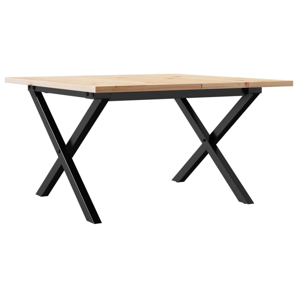 Salongbord X-Ramme 60X60X40 Cm Heltre Furu Og Stål