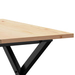 Salongbord X-Ramme 60X60X40 Cm Heltre Furu Og Stål