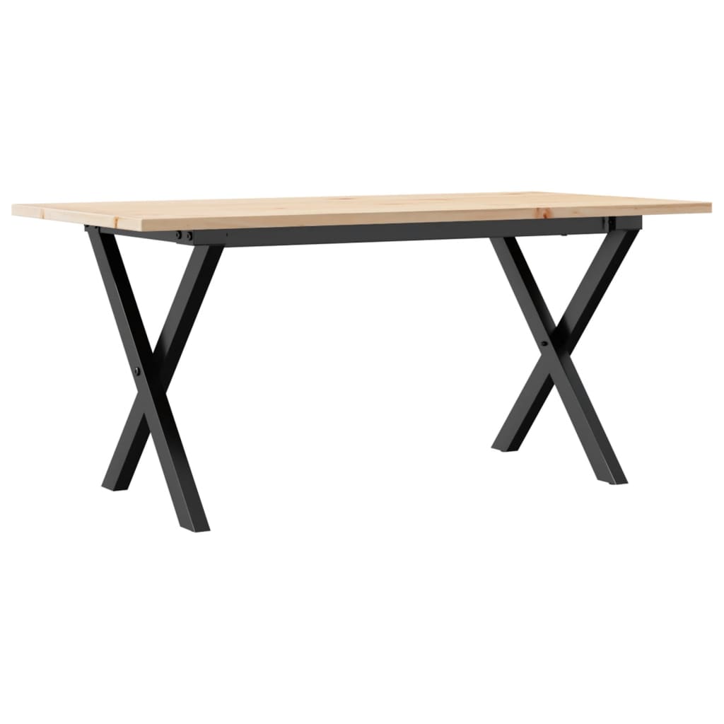 Salongbord X-Ramme 90X40X45 Cm Heltre Furu Og Stål