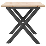 Salongbord X-Ramme 90X40X45 Cm Heltre Furu Og Stål