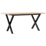 Salongbord X-Ramme 90X40X45 Cm Heltre Furu Og Stål