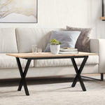 Salongbord X-Ramme 90X40X45 Cm Heltre Furu Og Stål