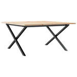 Salongbord X-Ramme 90X90X45 Cm Heltre Furu Og Stål