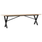 Salongbord X-Ramme 160X40X45 Cm Heltre Furu Og Stål