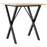 Salongbord X-Ramme 70X70X75 Cm Heltre Furu Og Stål
