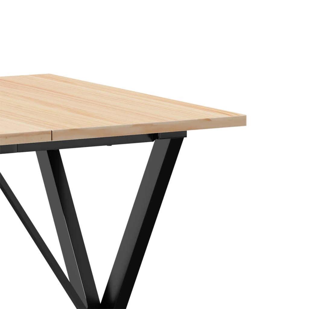 Salongbord X-Ramme 70X70X75 Cm Heltre Furu Og Stål