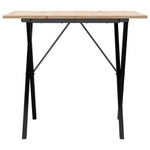 Salongbord X-Ramme 90X90X75 Cm Heltre Furu Og Stål