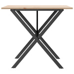 Salongbord X-Ramme 90X90X75 Cm Heltre Furu Og Stål
