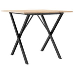 Salongbord X-Ramme 90X90X75 Cm Heltre Furu Og Stål