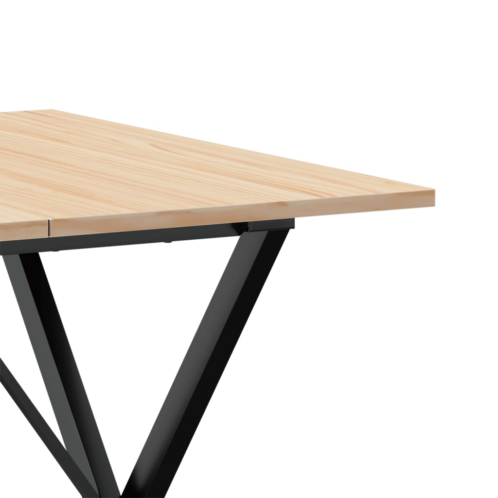 Salongbord X-Ramme 90X90X75 Cm Heltre Furu Og Stål