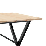 Salongbord X-Ramme 140X80X75 Cm Heltre Furu Og Stål