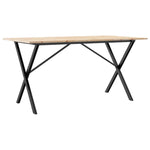 Spisebord X-Ramme 160X80X75 Cm Heltre Furu Og Stål