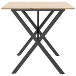 Spisebord X-Ramme 160X80X75 Cm Heltre Furu Og Stål