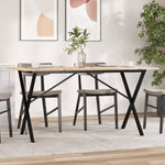 Spisebord X-Ramme 160X80X75 Cm Heltre Furu Og Stål