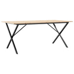 Spisebord X-Ramme 180X90X75 Cm Heltre Furu Og Stål