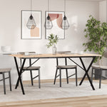 Spisebord X-Ramme 180X90X75 Cm Heltre Furu Og Stål