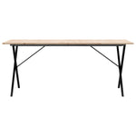 Spisebord X-Ramme 180X90X75 Cm Heltre Furu Og Stål