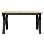 Salongbord Y-Ramme 80X80X45 Cm Heltre Furu Og Stål