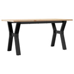 Salongbord Y-Ramme 100X50X45 Cm Heltre Furu Og Stål