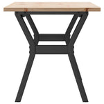 Salongbord Y-Ramme 100X50X45 Cm Heltre Furu Og Stål