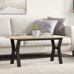 Salongbord Y-Ramme 100X50X45 Cm Heltre Furu Og Stål
