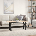 Salongbord Y-Ramme 110X40X45 Cm Heltre Furu Og Stål