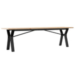 Salongbord Y-Ramme 160X40X45 Cm Heltre Furu Og Stål