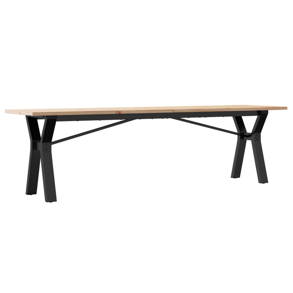 Salongbord Y-Ramme 160X40X45 Cm Heltre Furu Og Stål