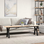 Salongbord Y-Ramme 160X40X45 Cm Heltre Furu Og Stål
