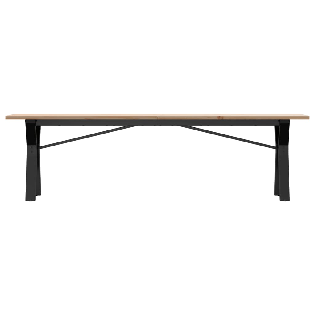 Salongbord Y-Ramme 160X40X45 Cm Heltre Furu Og Stål
