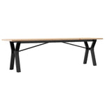 Salongbord Y-Ramme 160X40X45 Cm Heltre Furu Og Stål
