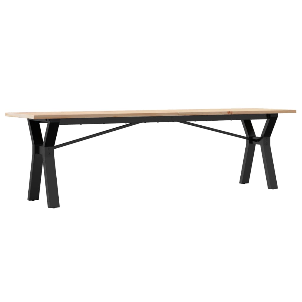 Salongbord Y-Ramme 160X40X45 Cm Heltre Furu Og Stål