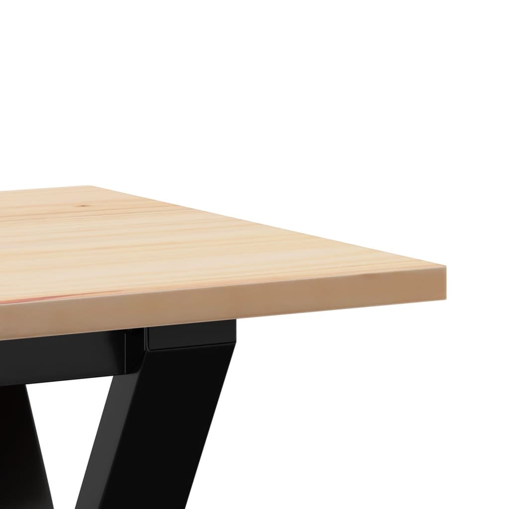 Salongbord Y-Ramme 160X40X45 Cm Heltre Furu Og Stål
