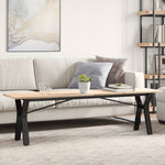 Salongbord Y-Ramme 160X40X45 Cm Heltre Furu Og Stål