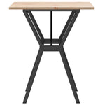 Spisebord Y-Ramme 70X70X75 Cm Heltre Furu Og Stål