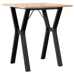 Spisebord Y-Ramme 70X70X75 Cm Heltre Furu Og Stål