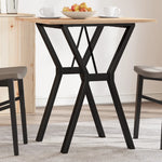 Spisebord Y-Ramme 70X70X75 Cm Heltre Furu Og Stål