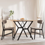 Spisebord Y-Ramme 90X90X75 Cm Heltre Furu Og Stål