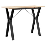 Spisebord Y-Ramme 100X50X75 Cm Heltre Furu Og Stål
