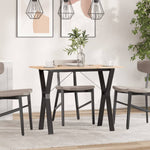 Spisebord Y-Ramme 100X50X75 Cm Heltre Furu Og Stål