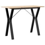 Spisebord Y-Ramme 100X50X75 Cm Heltre Furu Og Stål