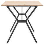 Spisebord Y-Ramme 160X80X75 Cm Heltre Furu Og Stål