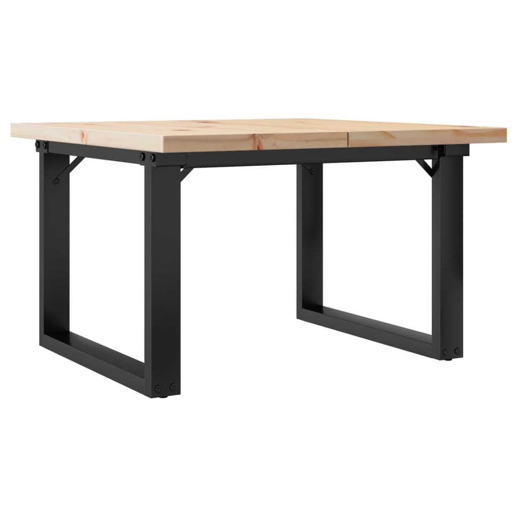 Salongbord O-Ramme 60X60X40,5 Cm Heltre Furu Og Stål